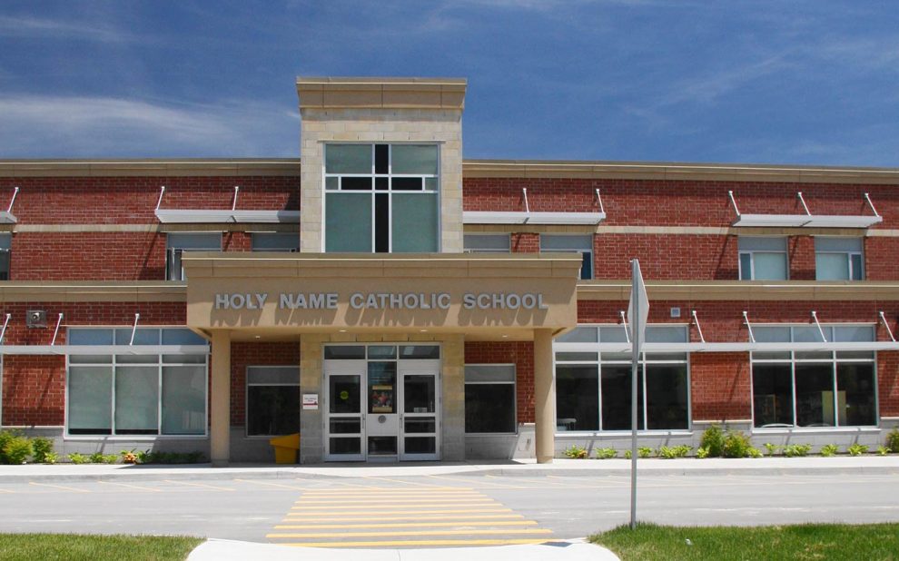 Holy Name Elementary School Entrance